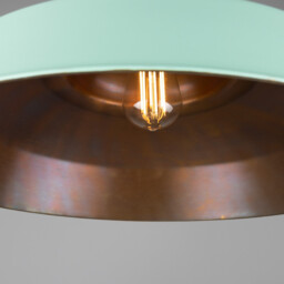 Matlock Dome Pendant, Antique Brass, Mint Turquoise - thumbnail 5