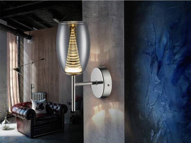 Nebula Integrated LED Crystal Wall Lamp Chrome - image 1