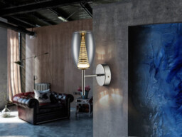 Nebula Integrated LED Crystal Wall Lamp Chrome - thumbnail 2