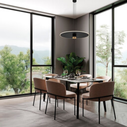 Nomada 58cm Pendant, 42W LED, 3000K, 1500lm, Sand Black/Painted Gold, 3yrs Warranty - thumbnail 5