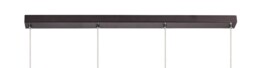 Burlington 4 Light Bar Linear Ceiling Pendant E14, Oiled Bronze, Polished Chrome, Amber - thumbnail 5