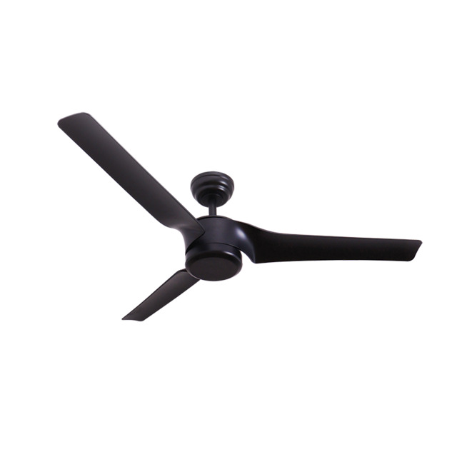 Aleris Ceiling Fan Black Matt, Metal-Abs Blades Without Light Ip44 IP44 - image 1