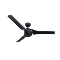 Aleris Ceiling Fan Black Matt, Metal-Abs Blades Without Light Ip44 IP44 - thumbnail 1