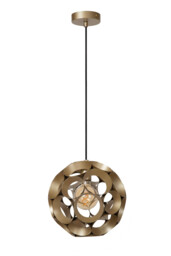HANNELORE - Pendant light - 30 cm - 1xE27 - Matt Gold / Brass - Special Offer - thumbnail 3