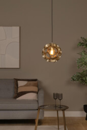 HANNELORE - Pendant light - 30 cm - 1xE27 - Matt Gold / Brass - Special Offer - thumbnail 5