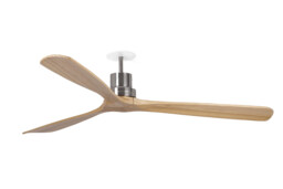 Lantau Recessed 132cm Ceiling Fan Matt Nickel, Pine Blades