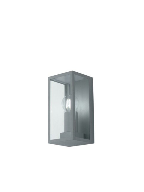 Mondrian Outdoor Wall Lantern Silver Silver IP44, E27