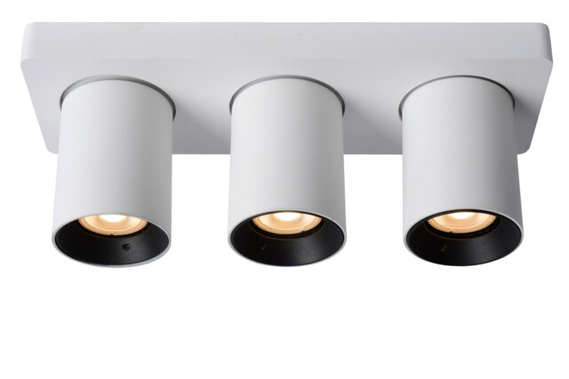 Nigel Modern Ceiling Spotlight - LED Dim to warm - GU10 - 3x5W 2200K/3000K - White - image 1