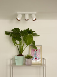 Nigel Modern Ceiling Spotlight - LED Dim to warm - GU10 - 3x5W 2200K/3000K - White - thumbnail 5