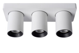 Nigel Modern Ceiling Spotlight - LED Dim to warm - GU10 - 3x5W 2200K/3000K - White - thumbnail 3