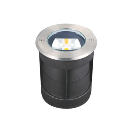 Zambelis 13cm Outdoor Recessed Ground Light Stainless Steel LED 3000K IP67