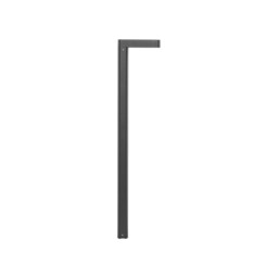 Poet Outdoor Bollard Anthracite Aluminium, Clear Glass LED 8W 560Lm 3000K IP65