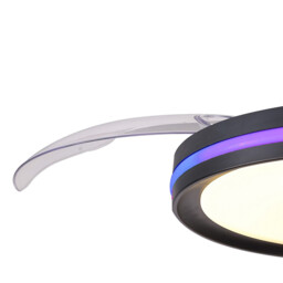 Rafaga 50W LED Dimmable White/RGB Ceiling Light With Built-In 30W DC Reversible Fan, 3000-6500K, Black, 5yrs Warranty - thumbnail 5