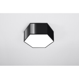 Sunde Decorative Flush Ceiling Light, Black, 13.5cm - thumbnail 2