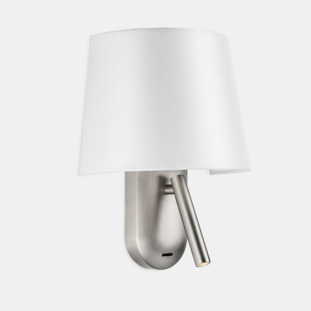 Screen LED Reading Light Nickel, White IP20 2.2W 2700K - Special Offer