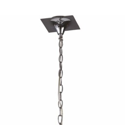 Akira Ceiling Pendant 2 Tier 12 Light E14, Polished Chrome with Black Shades - thumbnail 3