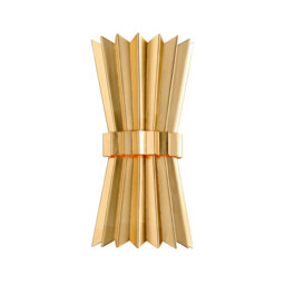 Moxy 2 Light Wall Sconce Gold Leaf