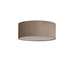 Baymont White 3 Light E27 Universal Flush Ceiling Fixture With 50cm x 20cm Dual Faux Silk Shade, Nude Beige/Moonlight - thumbnail 5