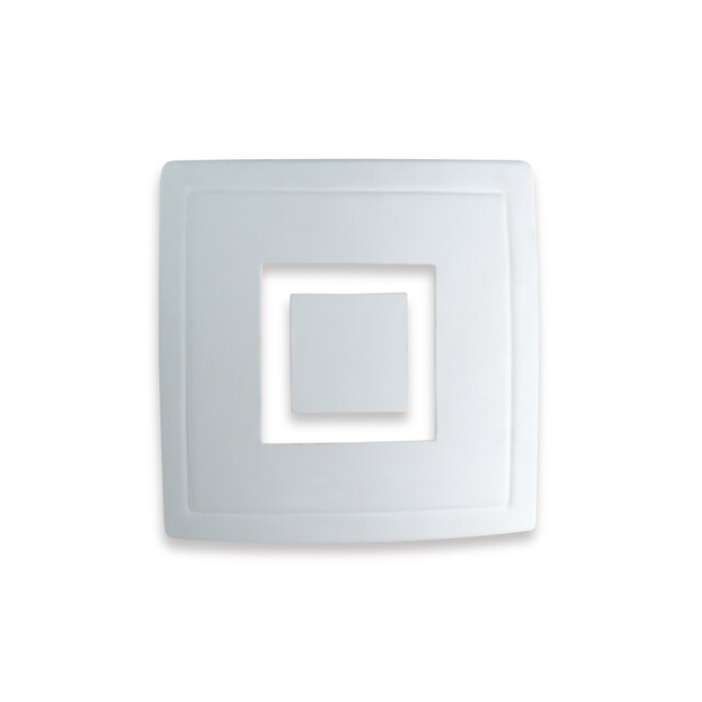 Ceramic 1 Light Indoor Wall Light - 100W Unglazed, Acid White Glass, E27