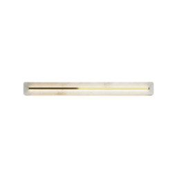 Albatre Modern 80cm Integrated LED Wall Lamp Brass 3000K 300lm White Shade