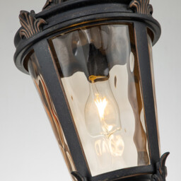 Baltimore 1 Light Large Outdoor Ceiling Chain Lantern Weathered Bronze, E27 - thumbnail 5