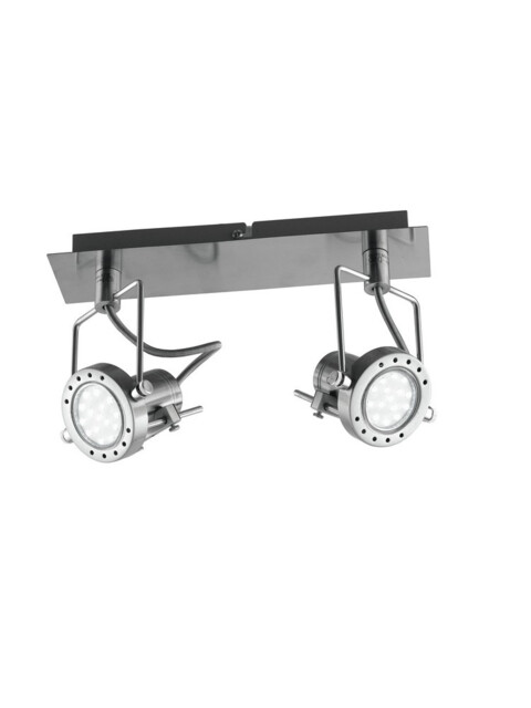 SPOT LED 2 Light Twin Spotlight Nickel 400lm 2700K 34x16cm