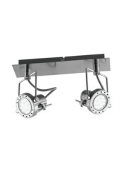 SPOT LED 2 Light Twin Spotlight Nickel 400lm 2700K 34x16cm