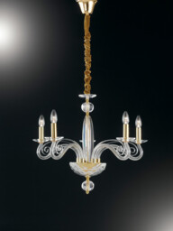 EPOQUE 5 Light Chandeliers Gold, Crystal 65x52cm