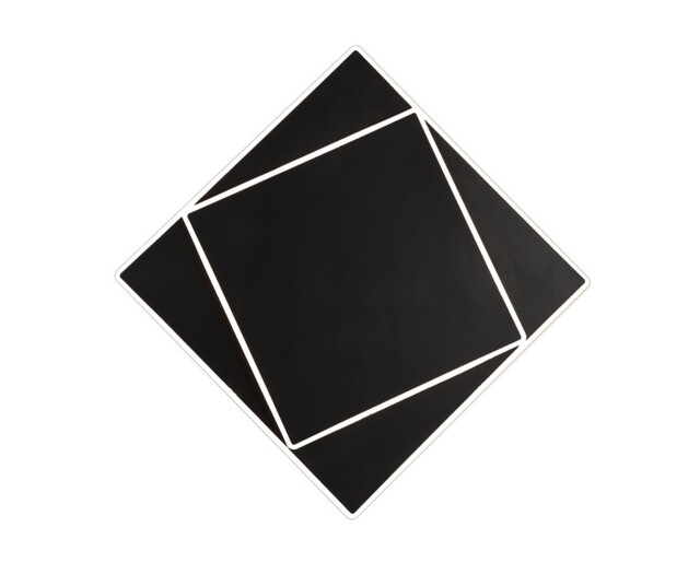 Dakla Flush Wall Lamp, 18W LED, 3000K, 1090lm, IP20, Black - image 1