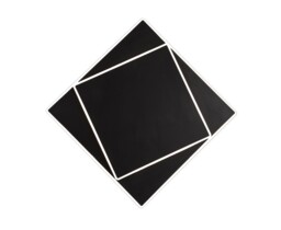 Dakla Flush Wall Lamp, 18W LED, 3000K, 1090lm, IP20, Black - thumbnail 1