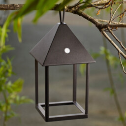 Hoot Small Integrated LED Table Lamp Matt Black, Clear Glass, IP44 - thumbnail 5