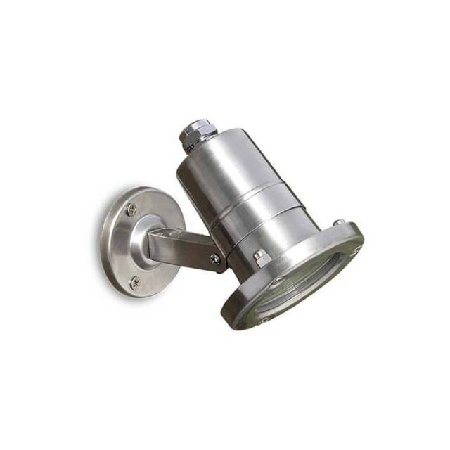 Aqua Outdoor Single Spotlight Polished 1x Gu5.3 IP68 (1m)