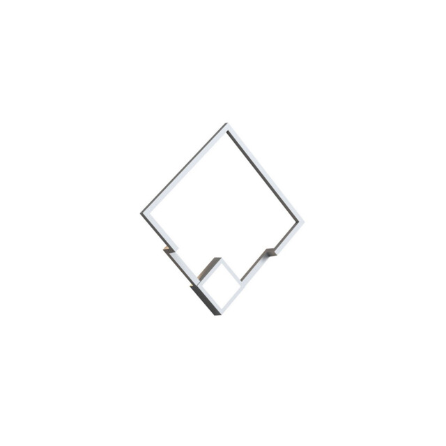 Boutique Square Wall Lamp, 25W LED, 3000K, 1370lm, White, 3yrs Warranty - image 1