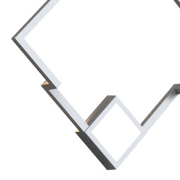Boutique Square Wall Lamp, 25W LED, 3000K, 1370lm, White, 3yrs Warranty - thumbnail 3