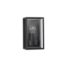 Regina Outdoor Wall Lantern Anthracite Aluminium Clear, Frost Acrylic LED E27 IP65 - thumbnail 1
