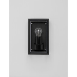Regina Outdoor Wall Lantern Anthracite Aluminium Clear, Frost Acrylic LED E27 IP65 - thumbnail 3