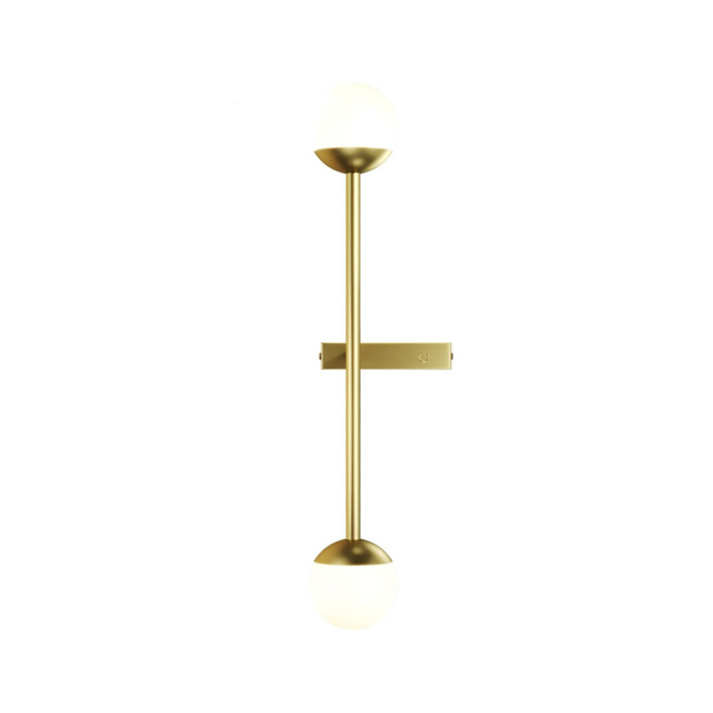 Touch Modern Integrated LED Wall Lamp Brass Touch Control 3000K 800lm White Shade - image 1