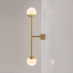Touch Modern Integrated LED Wall Lamp Brass Touch Control 3000K 800lm White Shade - thumbnail 5