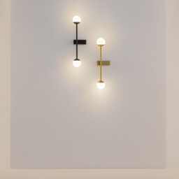 Touch Modern Integrated LED Wall Lamp Brass Touch Control 3000K 800lm White Shade - thumbnail 3