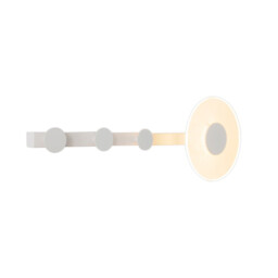Venus Wall Lamp Coat Rack, 6W LED, 3000K, 490lm, White, 3yrs Warranty - thumbnail 1
