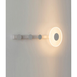 Venus Wall Lamp Coat Rack, 6W LED, 3000K, 490lm, White, 3yrs Warranty - thumbnail 2