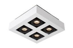 Xirax Modern Ceiling Spotlight - LED Dim to warm - GU10 - 4x5W 2200K/3000K - White