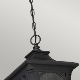 Bedford 1 Light Small Chain Lantern - Mystic Black Finish, E27 - thumbnail 2