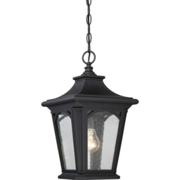 Bedford 1 Light Small Chain Lantern - Mystic Black Finish, E27