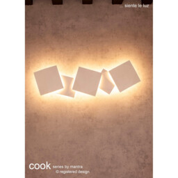 Cook Wall Light, 12.5W LED, 3000K, 975lm, White, 3yrs Warranty - thumbnail 3