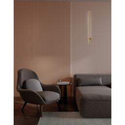 Tobago Wall Light, 9W LED, 3000K, 760lm, Gold, 3yrs Warranty - thumbnail 3