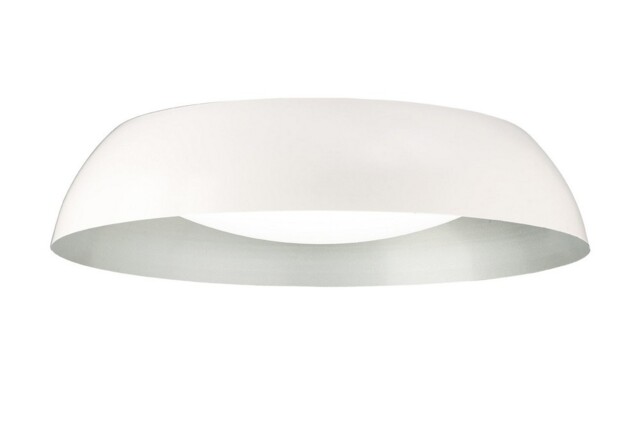 Argenta Flush Ceiling Large LED 3000K, 3000lm, Matt White, Silver, White Acrylic - image 1