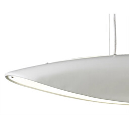 Pasion Rectangular Pendant 6 Light E27, Gloss White/Polished Chrome - thumbnail 5