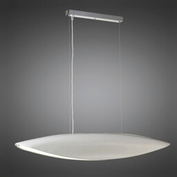 Pasion Rectangular Pendant 6 Light E27, Gloss White/Polished Chrome - thumbnail 2