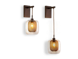 Fox Wall Light with Shade, Chocolate, 1x E27 - thumbnail 5